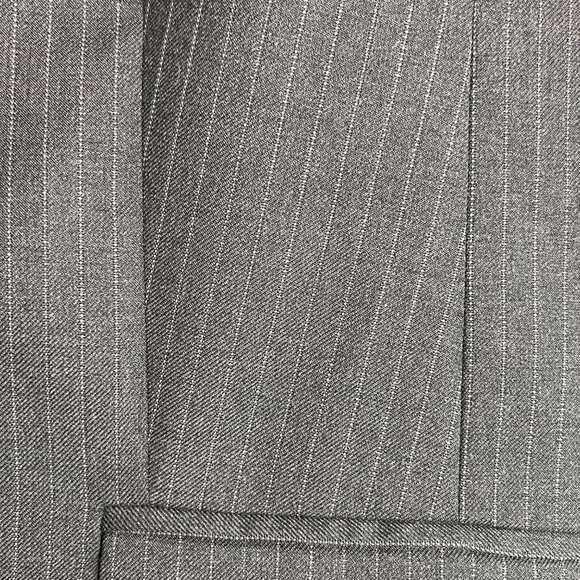 J. Crew Women Super 120  Wool Grey Pin Strip Jacket Blazer Size 6 - Picture 5 of 12